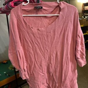Express Dusty Rose Scoop Neck Sweater